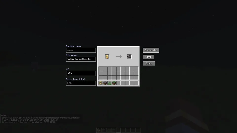 Recipe Generator — Minecraft mod, rasm 2