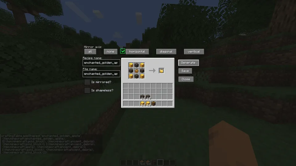 Recipe Generator — Minecraft mod, rasm 5