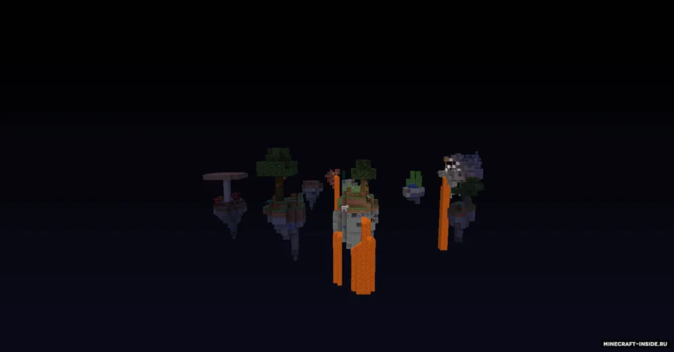 Uchar orollar — Minecraft xarita, rasm 2
