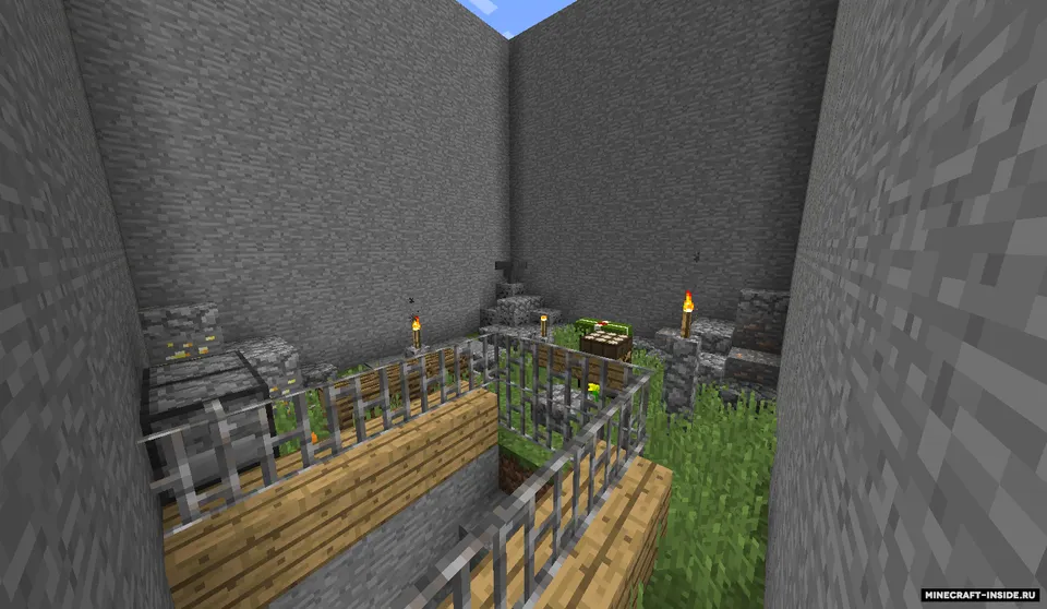 RussianEnot45 dan tugmani top — Minecraft xarita, rasm 4