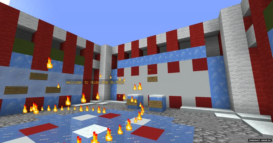 Hide the Button: Candy Cane Edition — Minecraft xarita, rasm 3