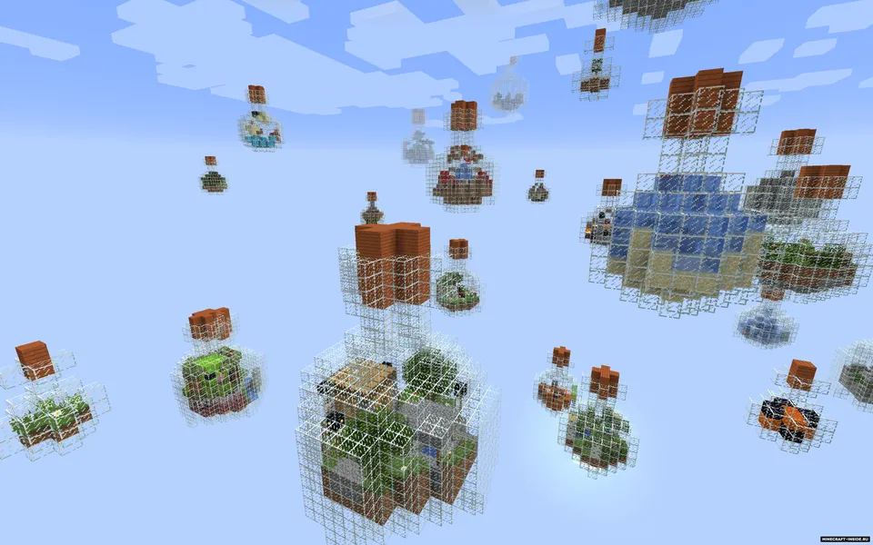 Glass Bottle SkyBlock Survival — Minecraft xarita, rasm 2