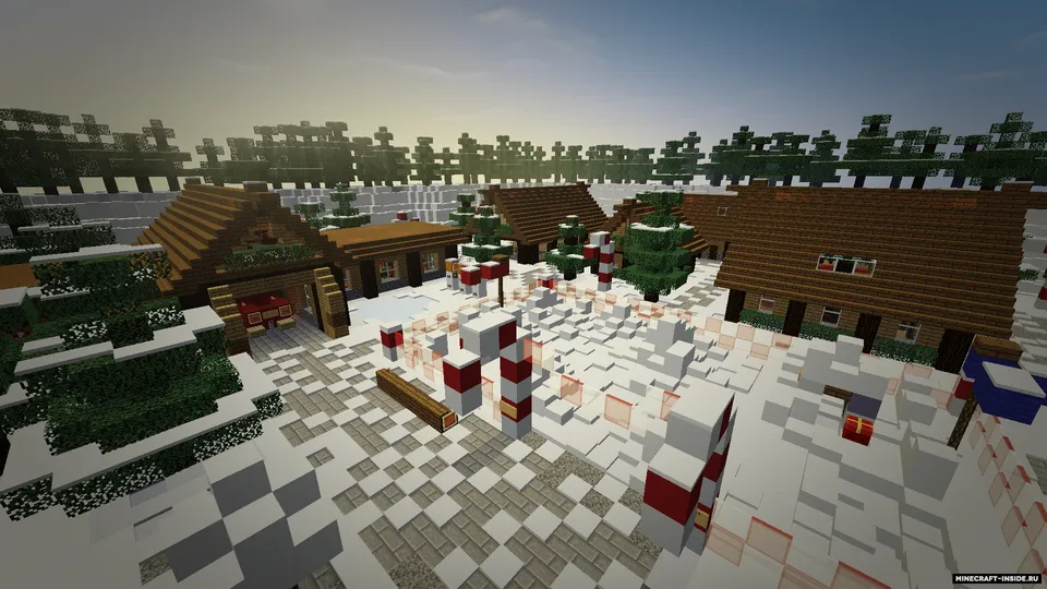 Santa's Christmas Village — Minecraft xarita, rasm 3