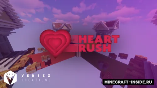 Heart Rush — Minecraft xarita, rasm 1