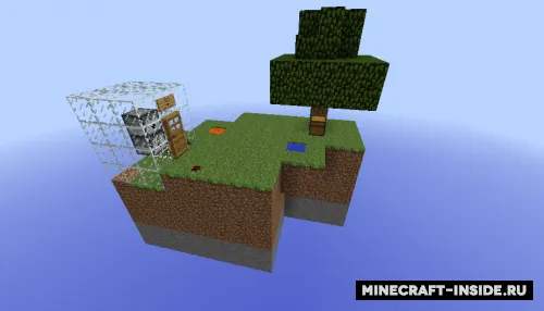 SkyBlock - Bo'shliqda adashgan — Minecraft xarita, rasm 1