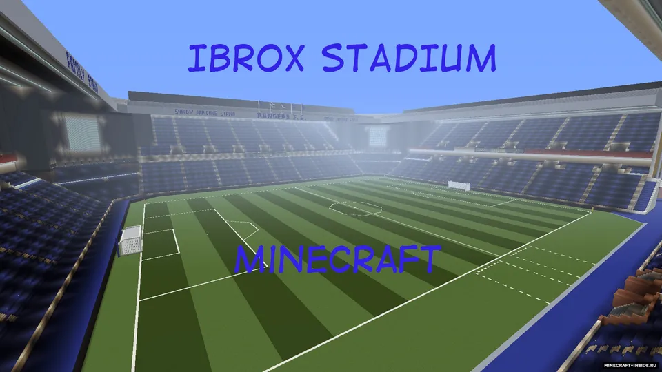 Ibrox Stadium in Minecraft — Minecraft xarita, rasm 2