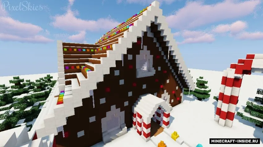 Find the Button: Santa's Village — Minecraft xarita, rasm 3