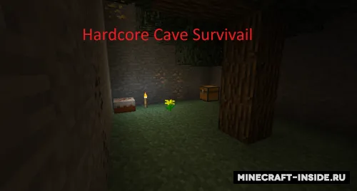 Hardcore Cave Survivail — Minecraft xarita, rasm 1