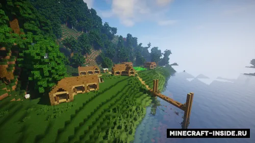 Tiny Lake Town — Minecraft xarita, rasm 1