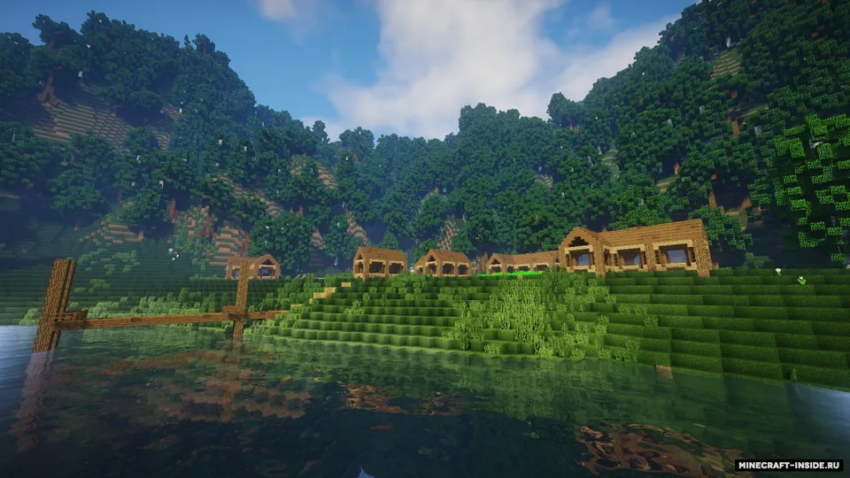 Tiny Lake Town — Minecraft xarita, rasm 2