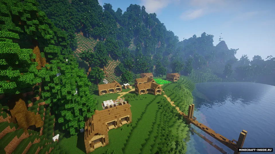 Tiny Lake Town — Minecraft xarita, rasm 3