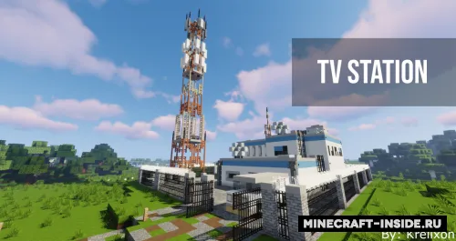 Tv Station — Minecraft xarita, rasm 1