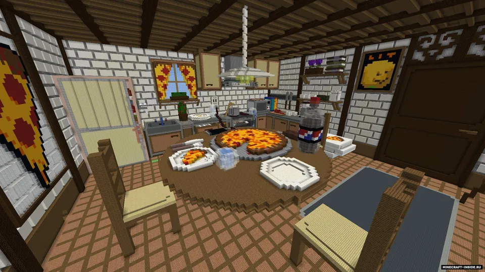 Pizza Hide and Seek — Minecraft xarita, rasm 2