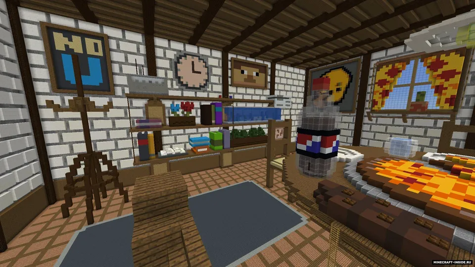 Pizza Hide and Seek — Minecraft xarita, rasm 3