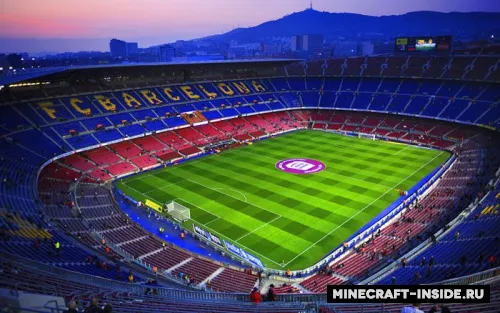 Barselona stadioni - Camp Nou — Minecraft xarita, rasm 1