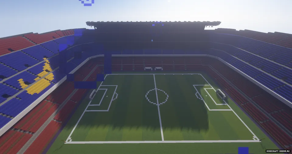 Barselona stadioni - Camp Nou — Minecraft xarita, rasm 2