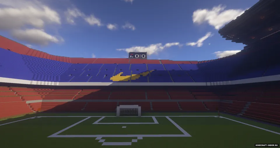 Barselona stadioni - Camp Nou — Minecraft xarita, rasm 3