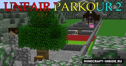 Unfair Parkour 2 — Minecraft xarita, rasm 1