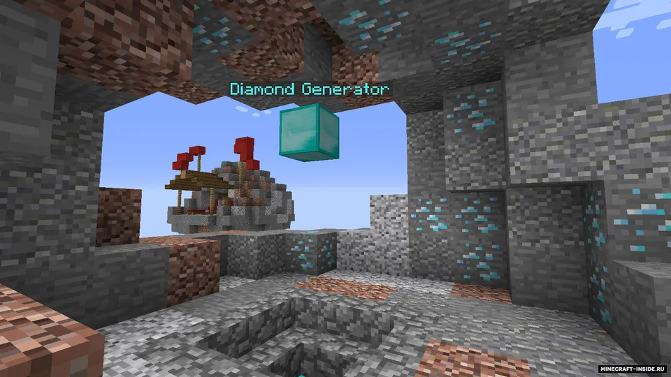 Bed Wars: Ore Spawner — Minecraft xarita, rasm 3