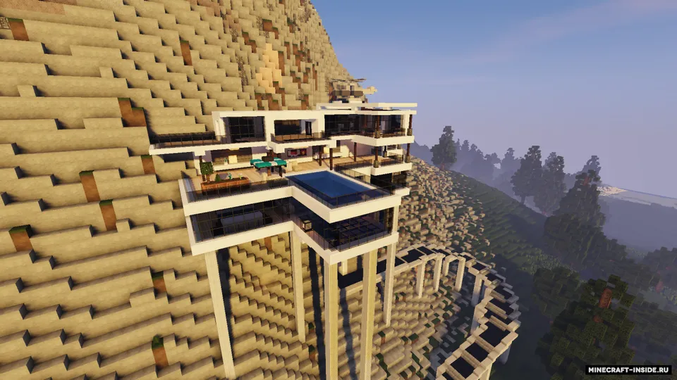 Cliff Side Private Mansion — Minecraft xarita, rasm 2