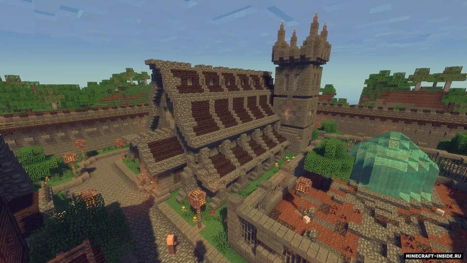 Medieval Fantasy Town — Minecraft xarita, rasm 2