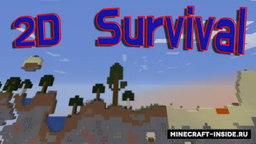 2D Survival! — Minecraft xarita, rasm 1