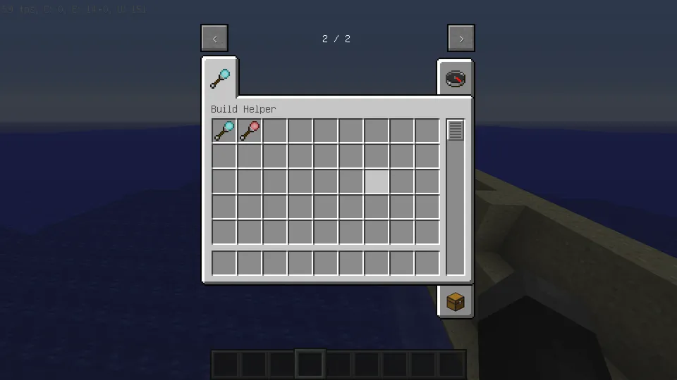 Build Helper (simplified) — Minecraft mod, rasm 2