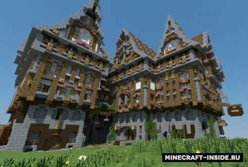 Medieval Urban Manor — Minecraft xarita, rasm 1