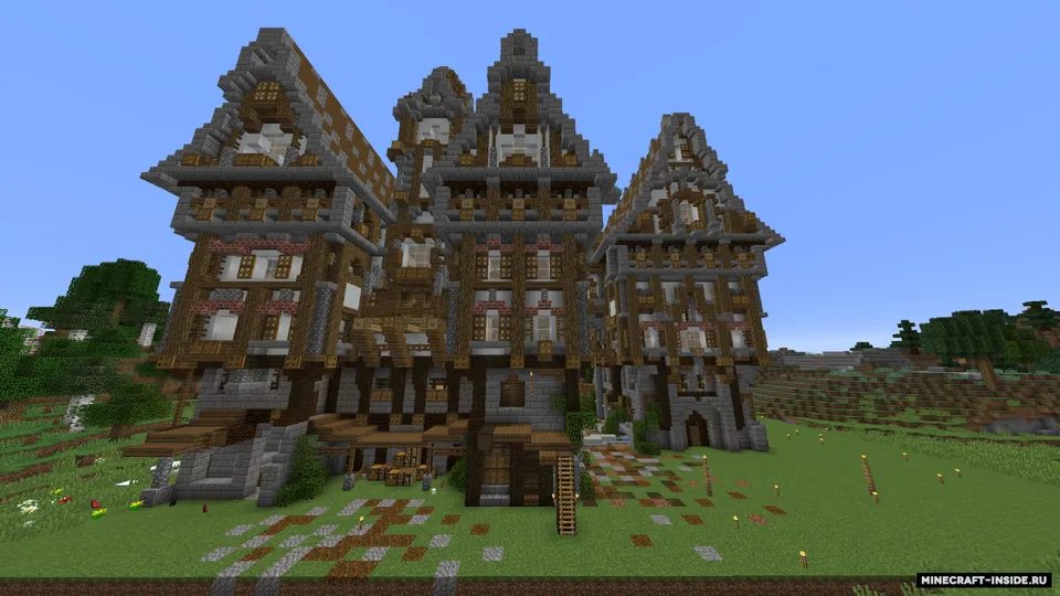 Medieval Urban Manor — Minecraft xarita, rasm 3