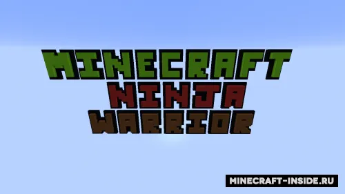 Ninja Warrior Parkour — Minecraft xarita, rasm 1
