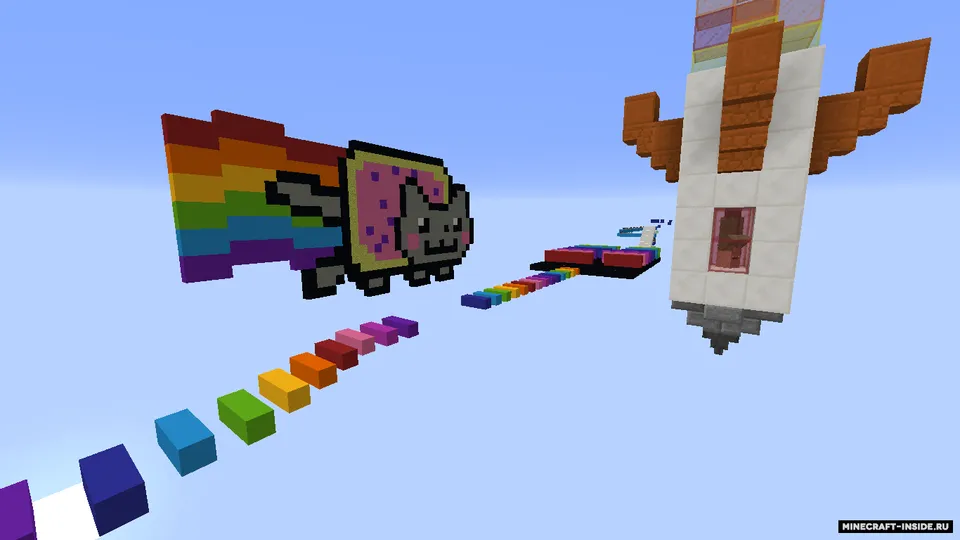 Ninja Warrior Parkour — Minecraft xarita, rasm 4