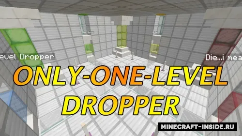 Only-One-Level Dropper — Minecraft xarita, rasm 1