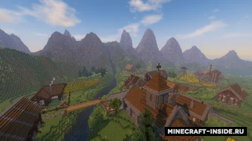 Medieval Village — Minecraft xarita, rasm 1
