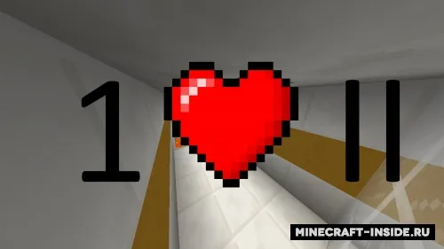 1 Heart II — Minecraft xarita, rasm 1