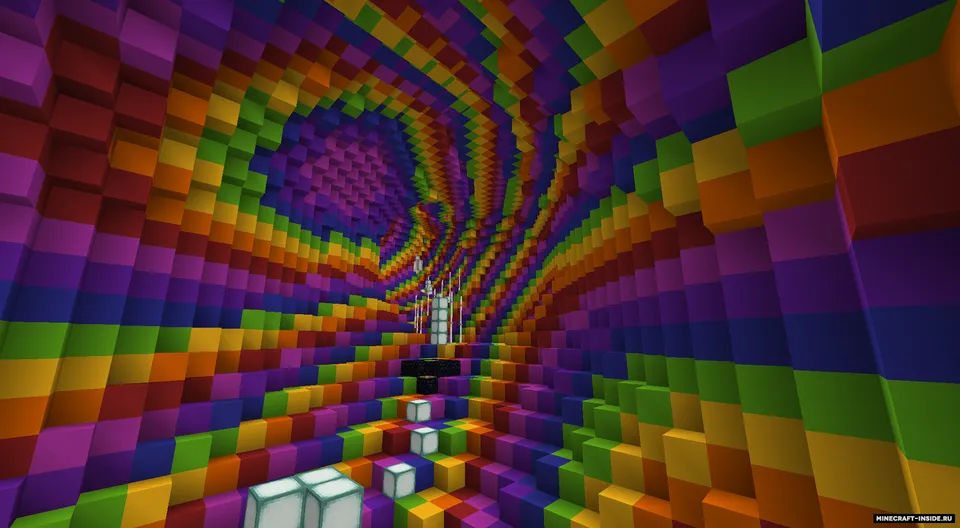 Rainbow Death Tube — Minecraft xarita, rasm 3