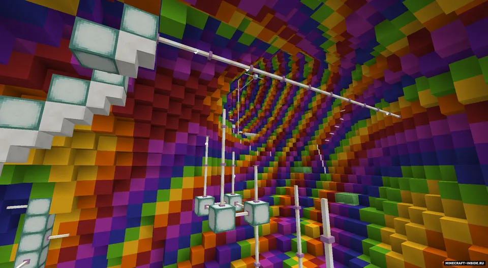 Rainbow Death Tube — Minecraft xarita, rasm 4