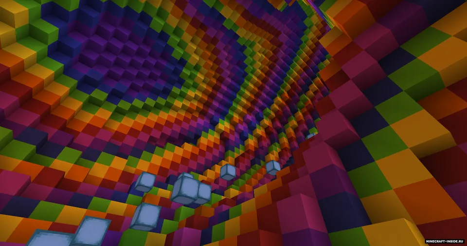 Rainbow Death Tube — Minecraft xarita, rasm 5