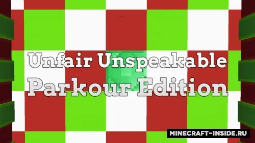 Unfair Unspeakable - Parkour Edition 2 — Minecraft xarita, rasm 1