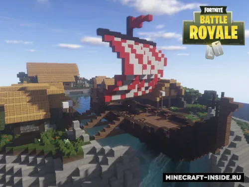 Fortnite Viking Village — Minecraft xarita, rasm 1