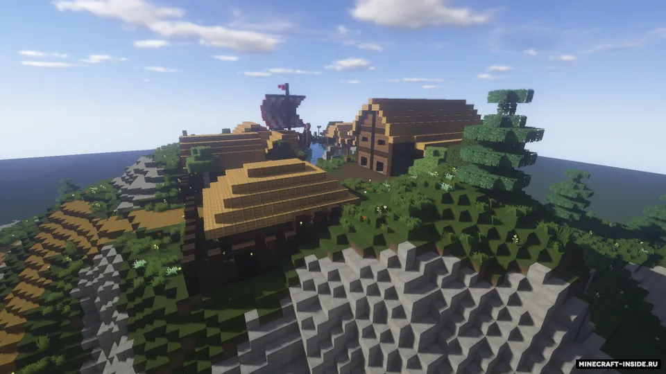 Fortnite Viking Village — Minecraft xarita, rasm 3
