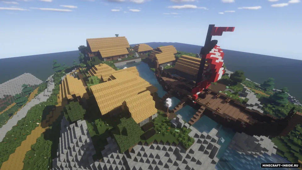 Fortnite Viking Village — Minecraft xarita, rasm 4