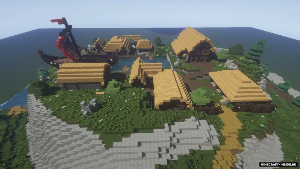 Fortnite Viking Village — Minecraft xarita, rasm 8