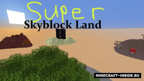 Super Skyblock Land — Minecraft xarita, rasm 1