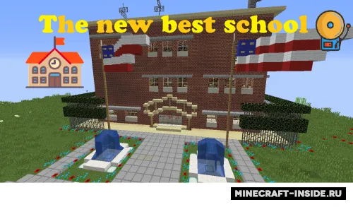 The new best school — Minecraft xarita, rasm 1