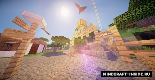 O'yin-kulgi orolidagi mexanik uy — Minecraft xarita, rasm 1