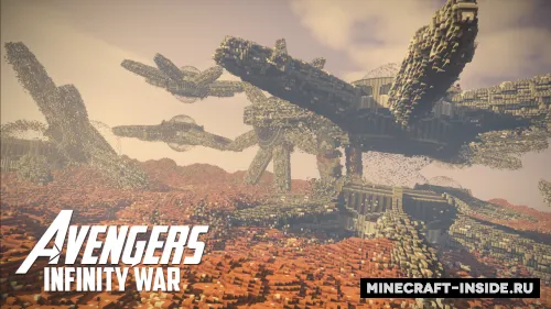 Avengers: Infinity War - Titan — Minecraft xarita, rasm 1