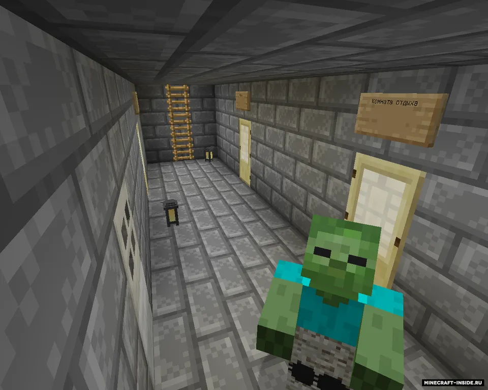 Zombo-Rezka 3-qism "Orqaga" — Minecraft xarita, rasm 2