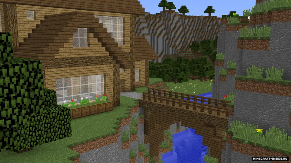 Cliffside Wooden Mansion — Minecraft xarita, rasm 3