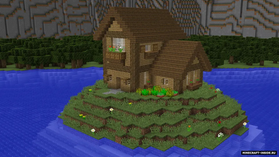 Cliffside Wooden Mansion — Minecraft xarita, rasm 5