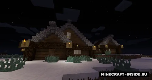 Qishki hovli — Minecraft xarita, rasm 1